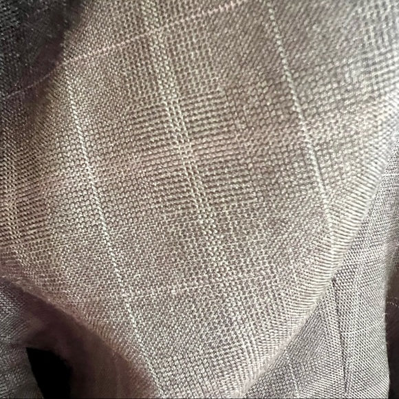 Walter Baker Checked Belted Jacket — Grey, M - Picture 12 of 14